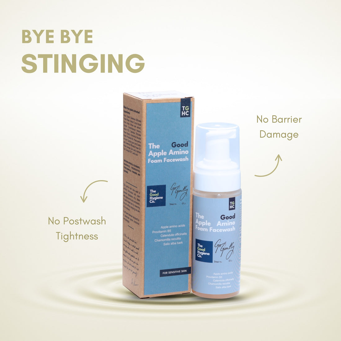 The Good Apple Amino Face Foam: Gentle Foam Face Wash for Sensitive Skin