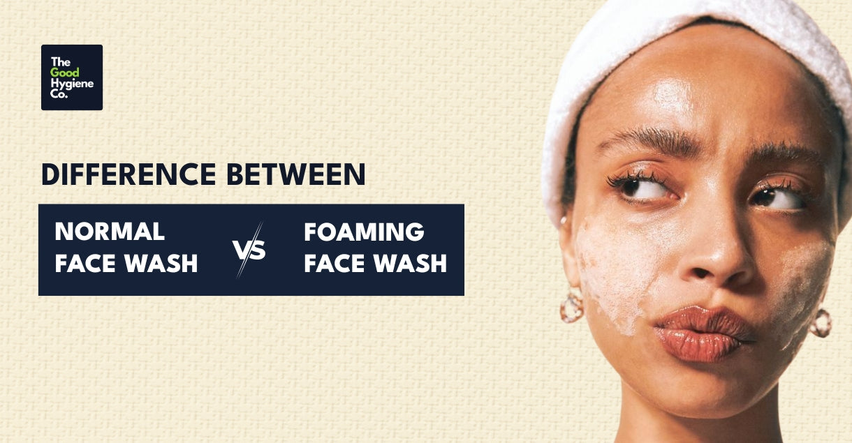 comparing foaming and non-foaming face washes